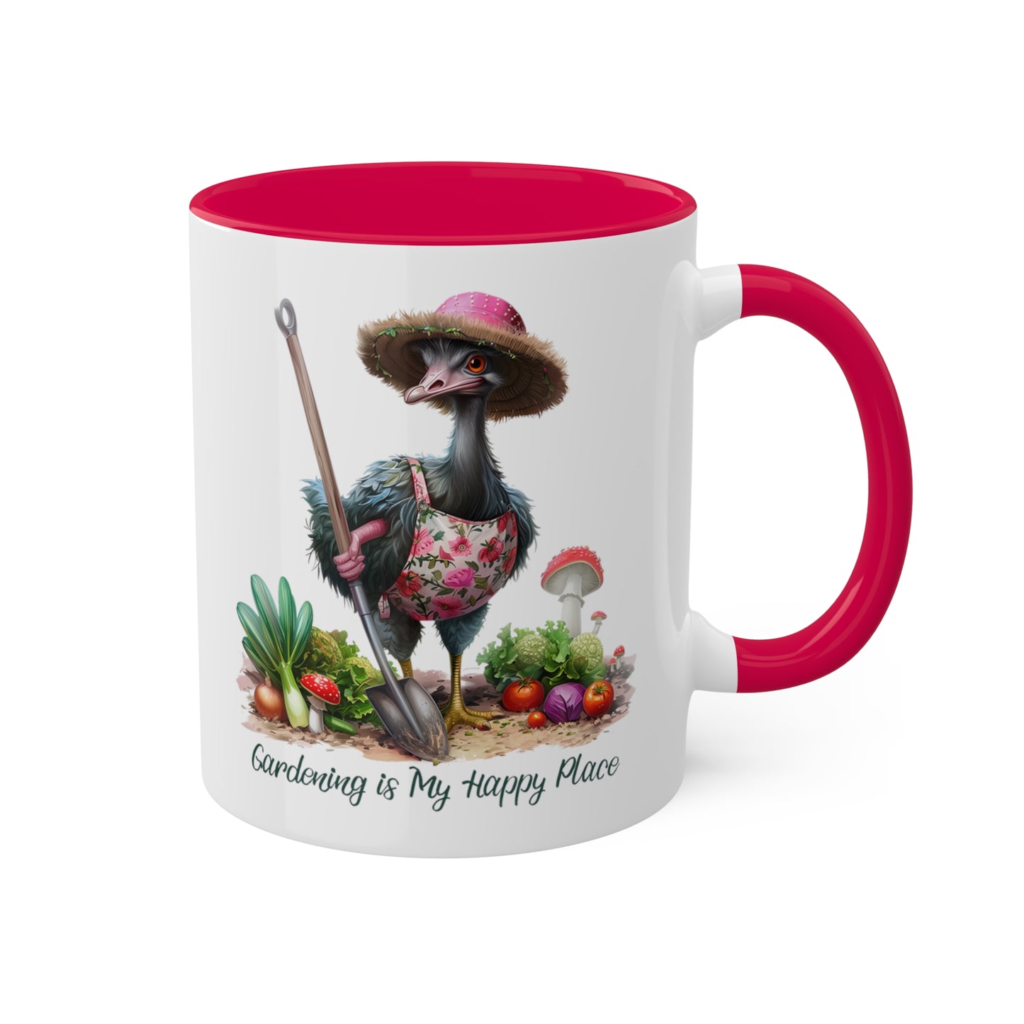 Ostrich Gardener Mug