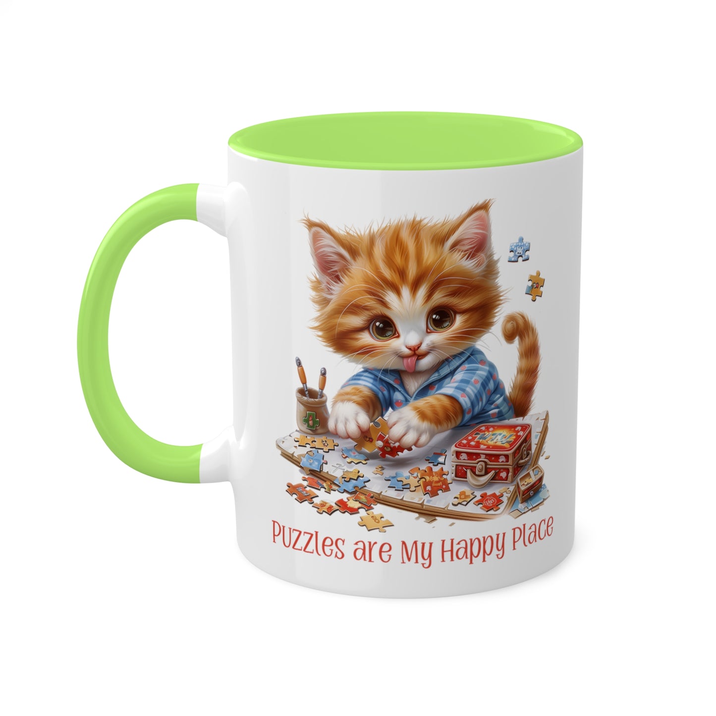 Cat Puzzler Mug