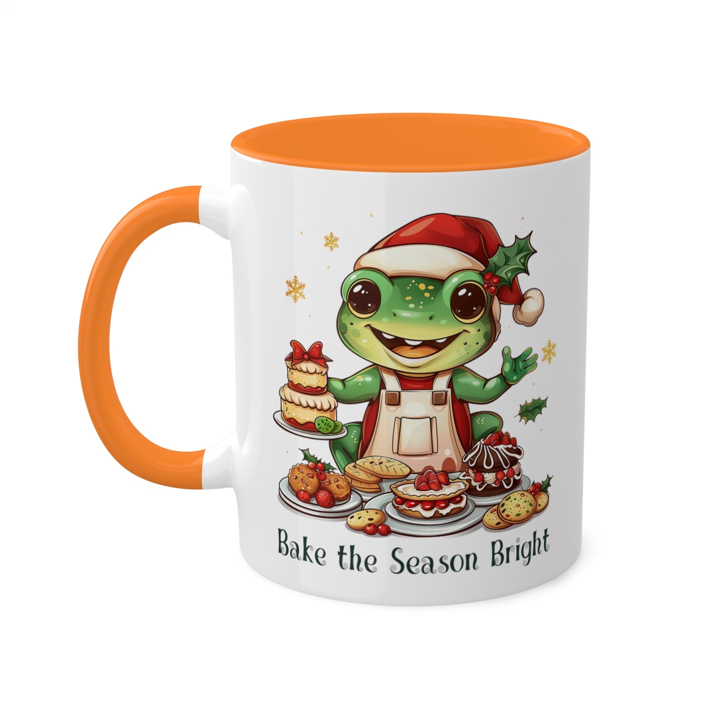 Frog Christmas Baker Mug