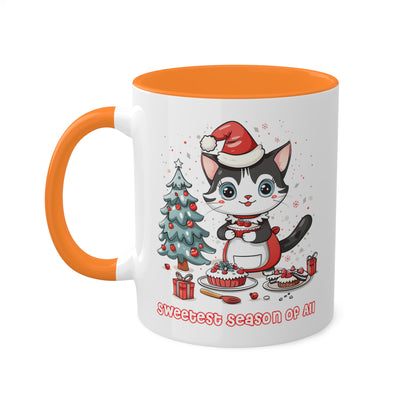 Cat Christmas Baker Mug