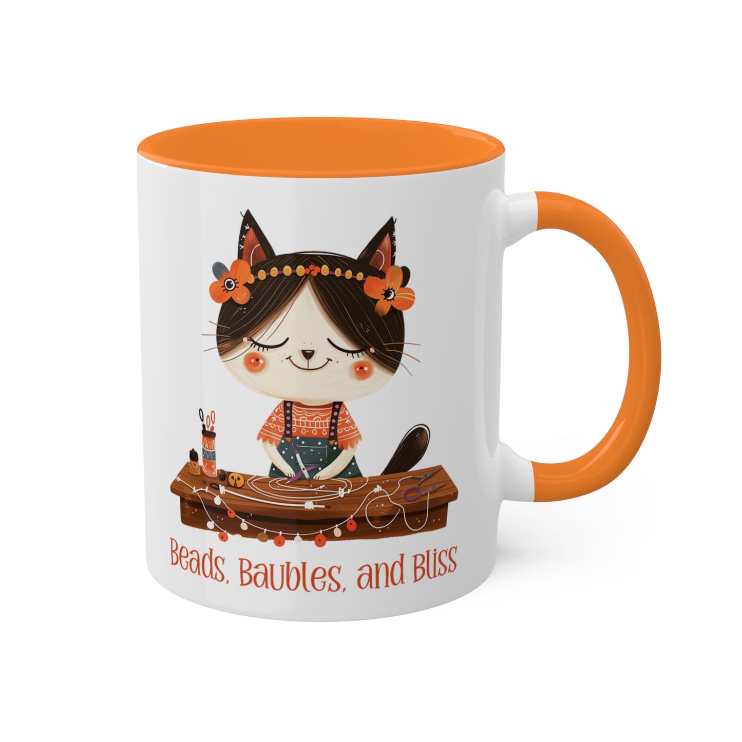 Kitty Cat Jewelry Making Mug