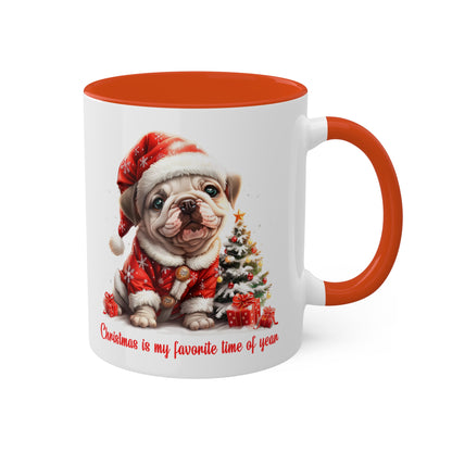 Bulldog Christmas Mug