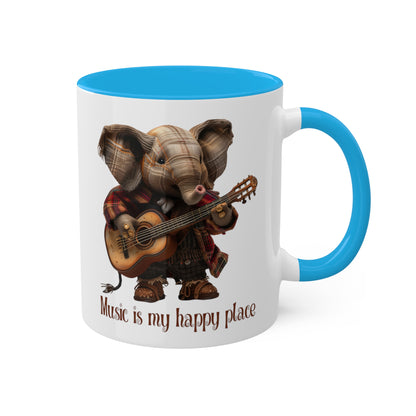 Elephant Musician Mug