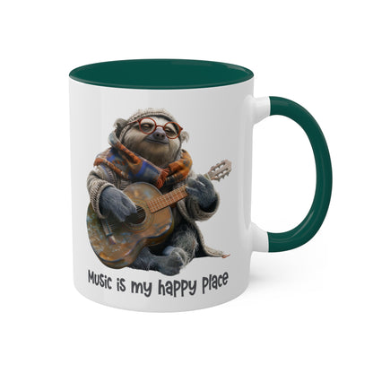 Sloth Musician Mug