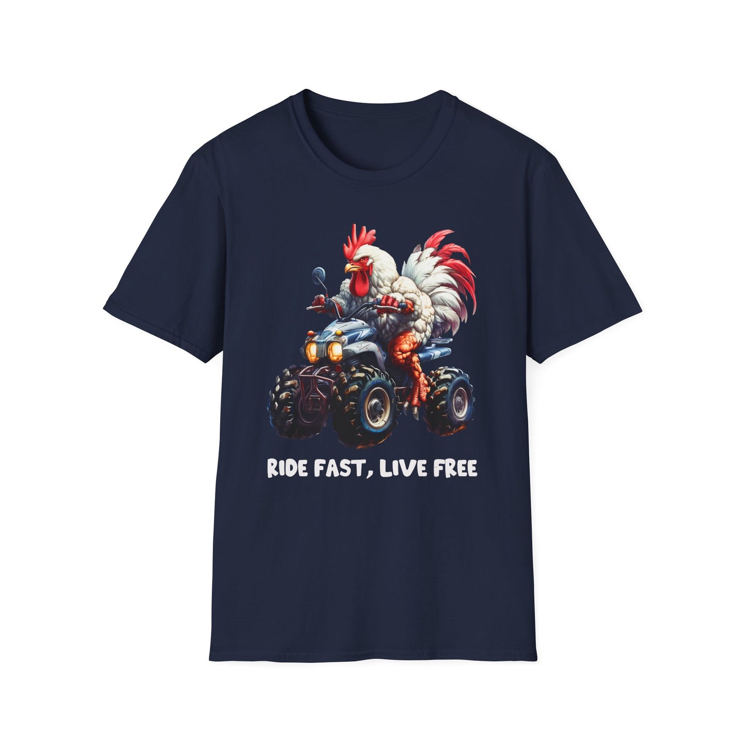 Chicken Quad Rider Softstyle T-Shirt