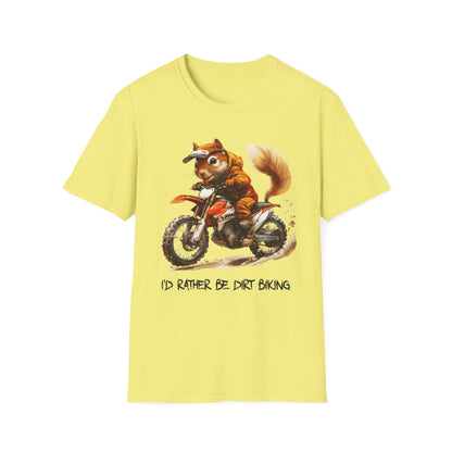 Squirrel Dirt Biking Softstyle T-Shirt