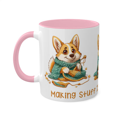 Corgi Crocheter Mug