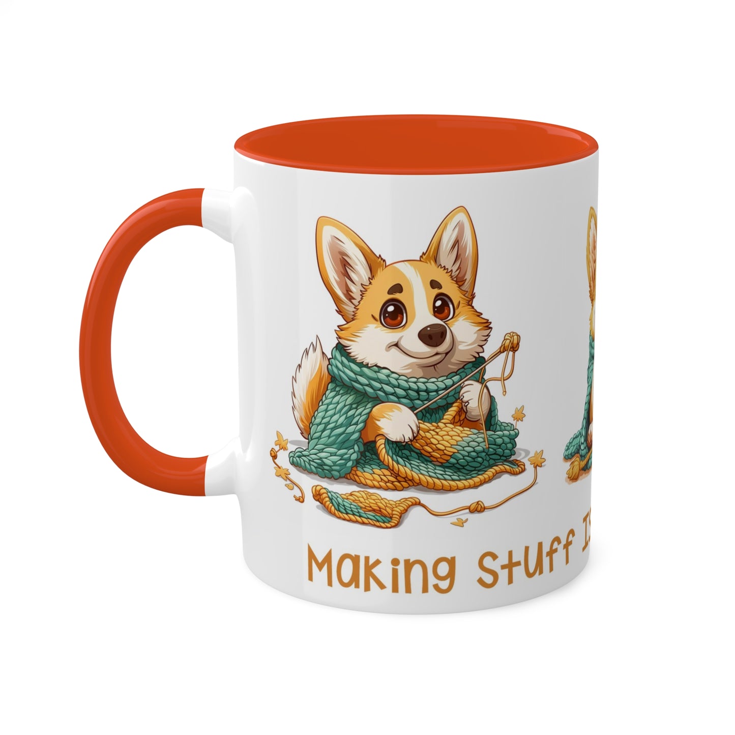 Corgi Crocheter Mug