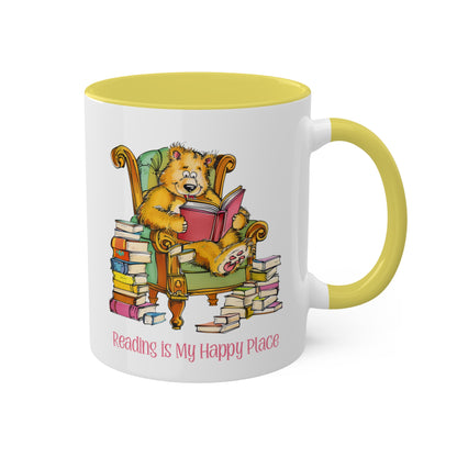 Bear Reading Books Mug