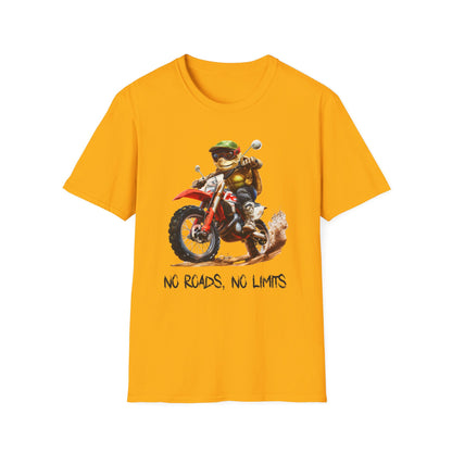 Turtle Dirt Biker Softstyle T-Shirt