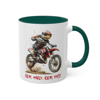 Frog Dirt Biker Mug