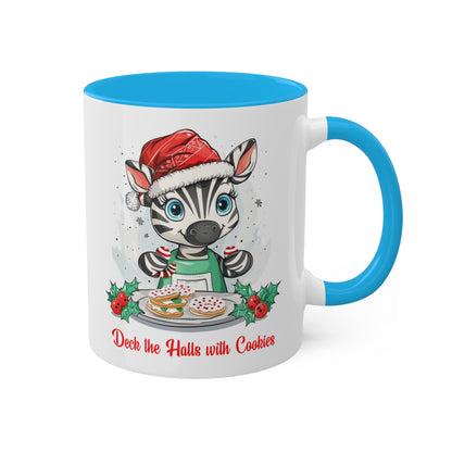 Zebra Christmas Baker Mug