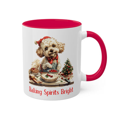 Poodle Christmas Baker Mug