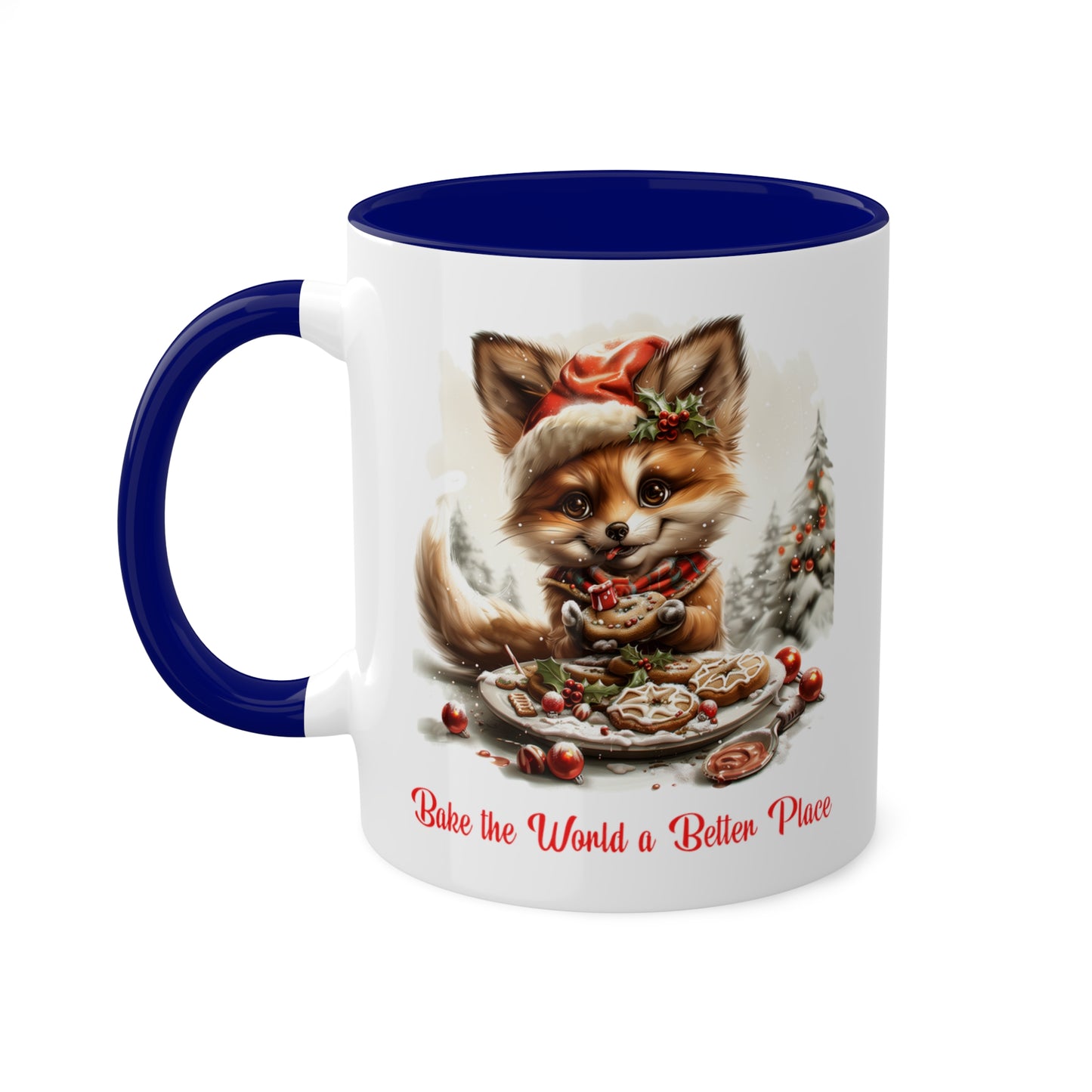 Fox Christmas Baker Mug