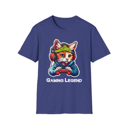 Cat Gamer Unisex Softstyle T-Shirt