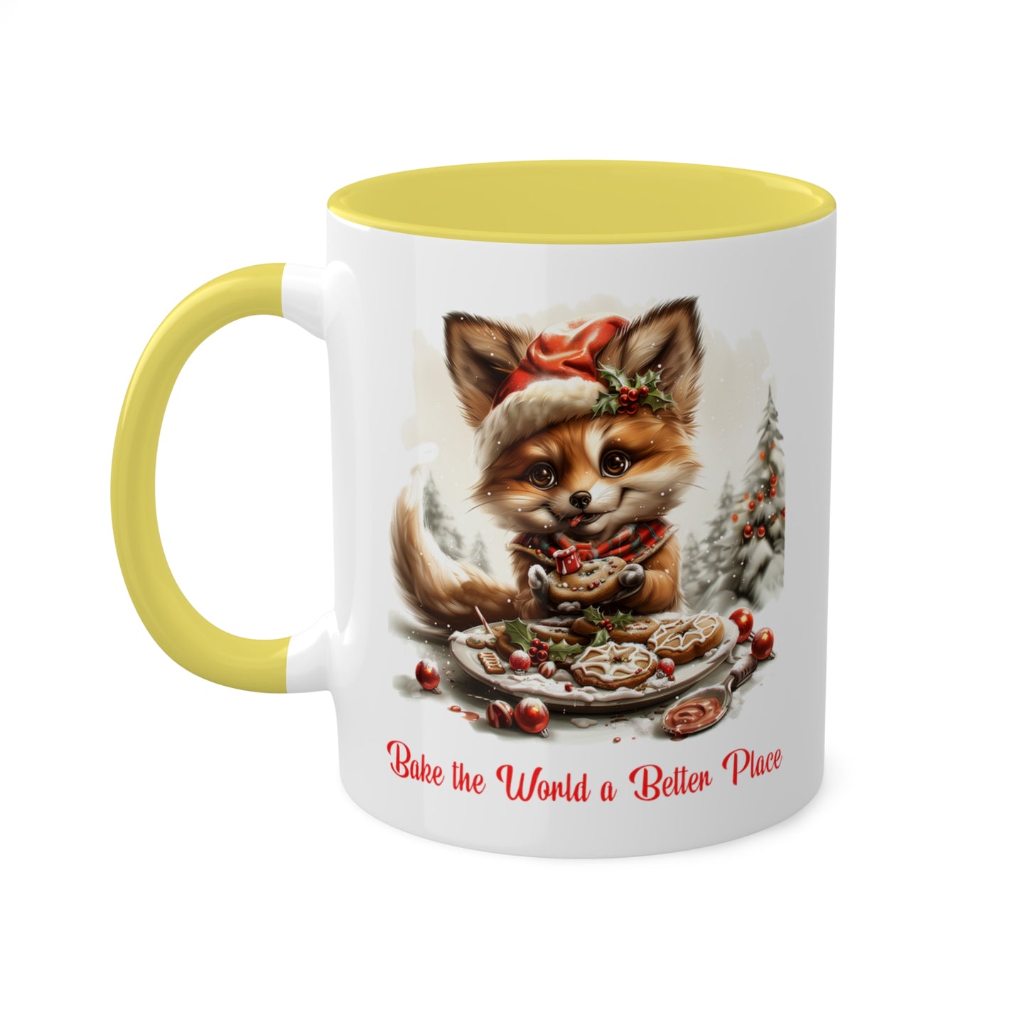 Fox Christmas Baker Mug