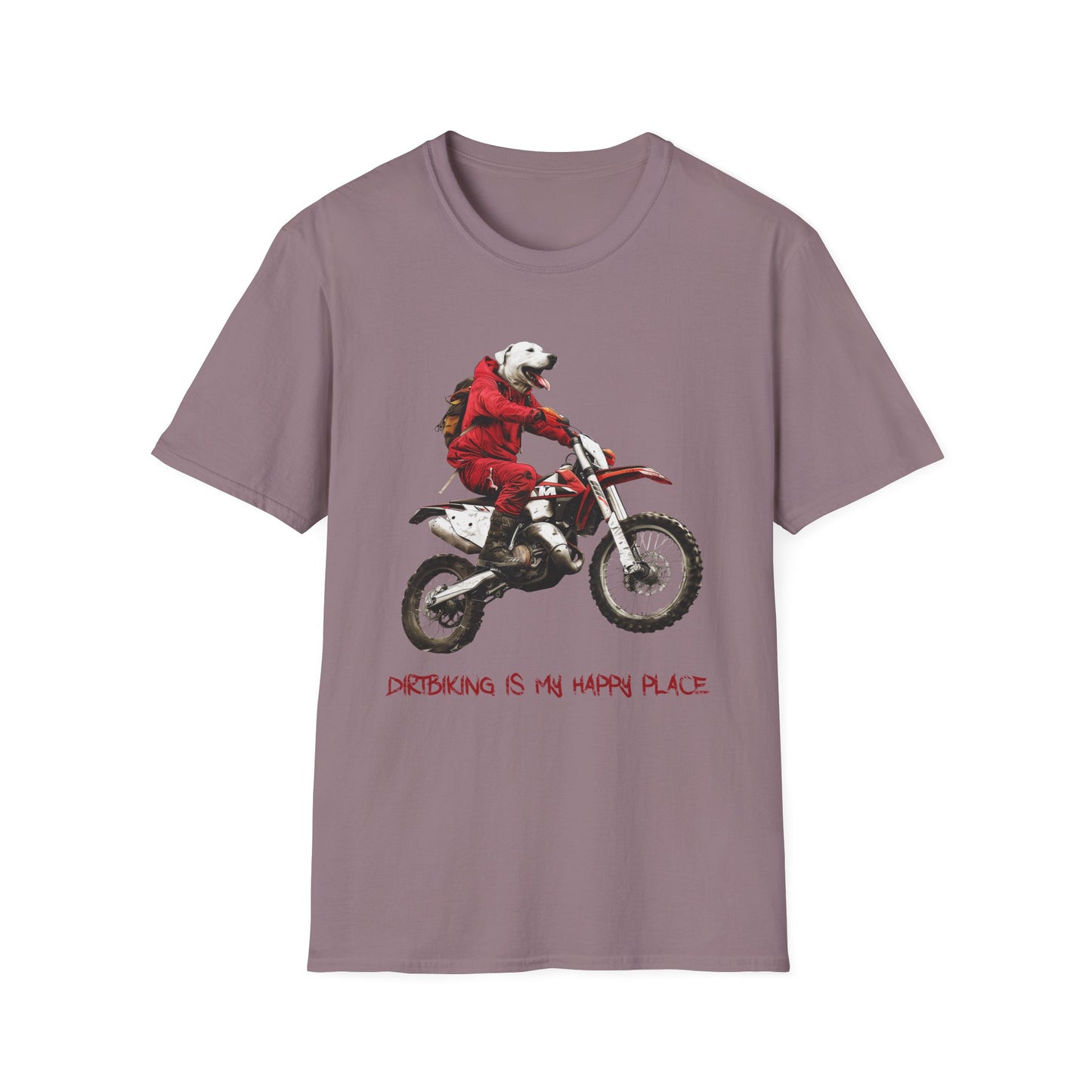 Dog Dirtbiker Softstyle T-Shirt