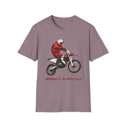 Dog Dirtbiker Softstyle T-Shirt