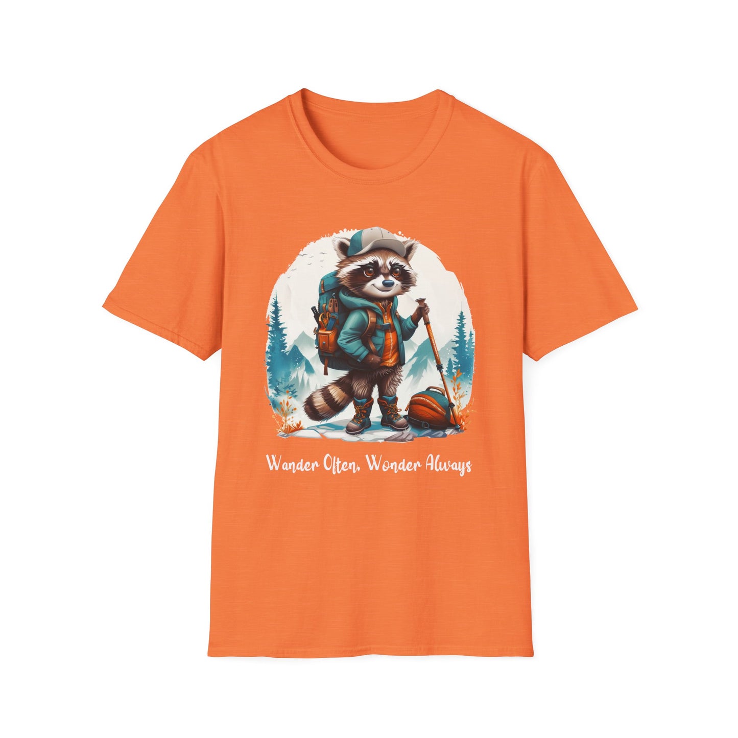 Raccoon Hiker Softstyle T-Shirt