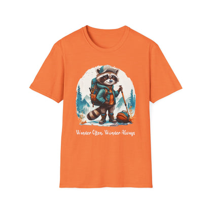 Raccoon Hiker Softstyle T-Shirt