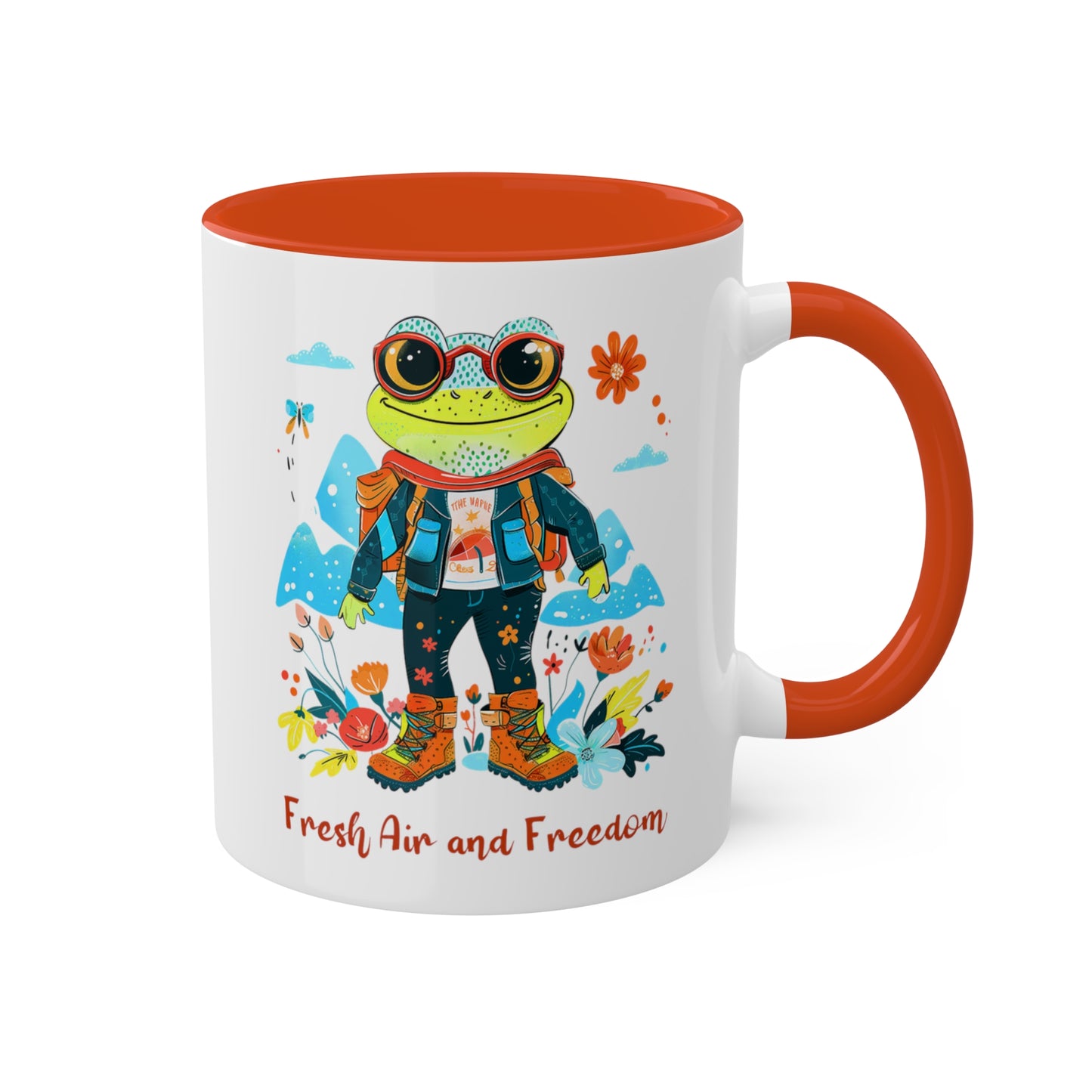 Frog Hiker Mug