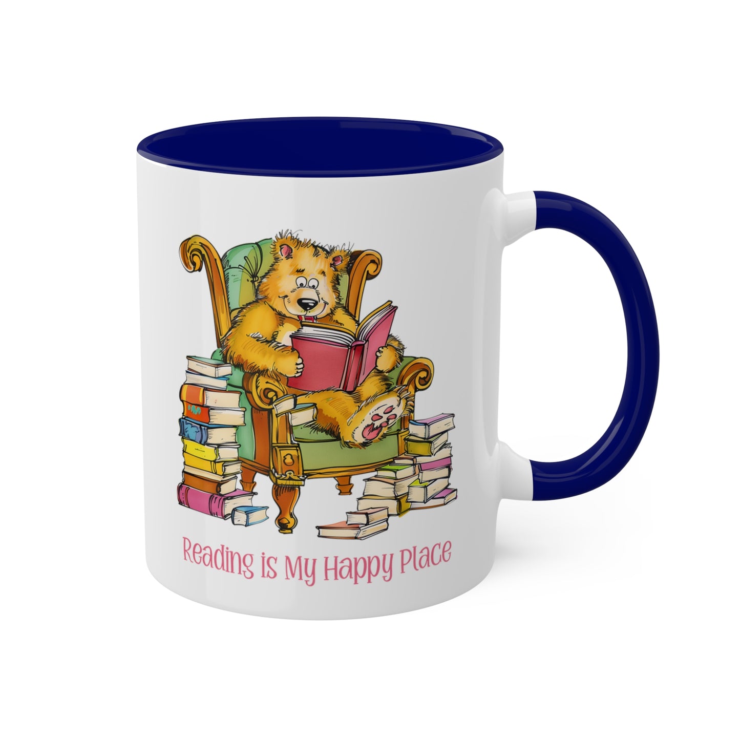 Bear Reading Books Mug