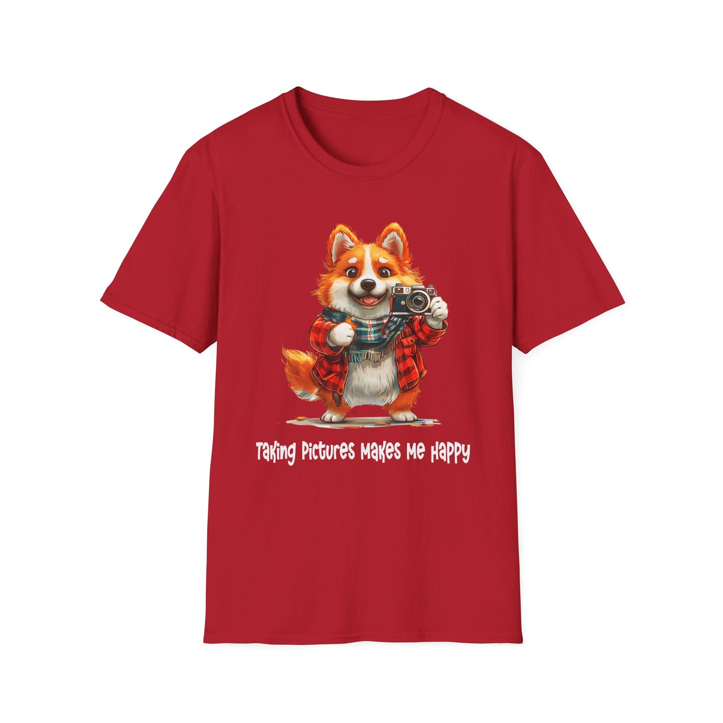 Corgi Painter Softstyle T-Shirt