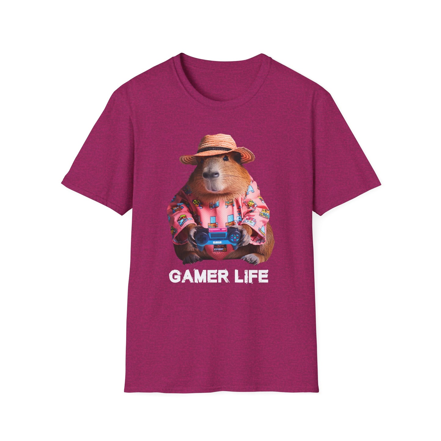 Capybara Gamer Unisex Softstyle T-Shirt