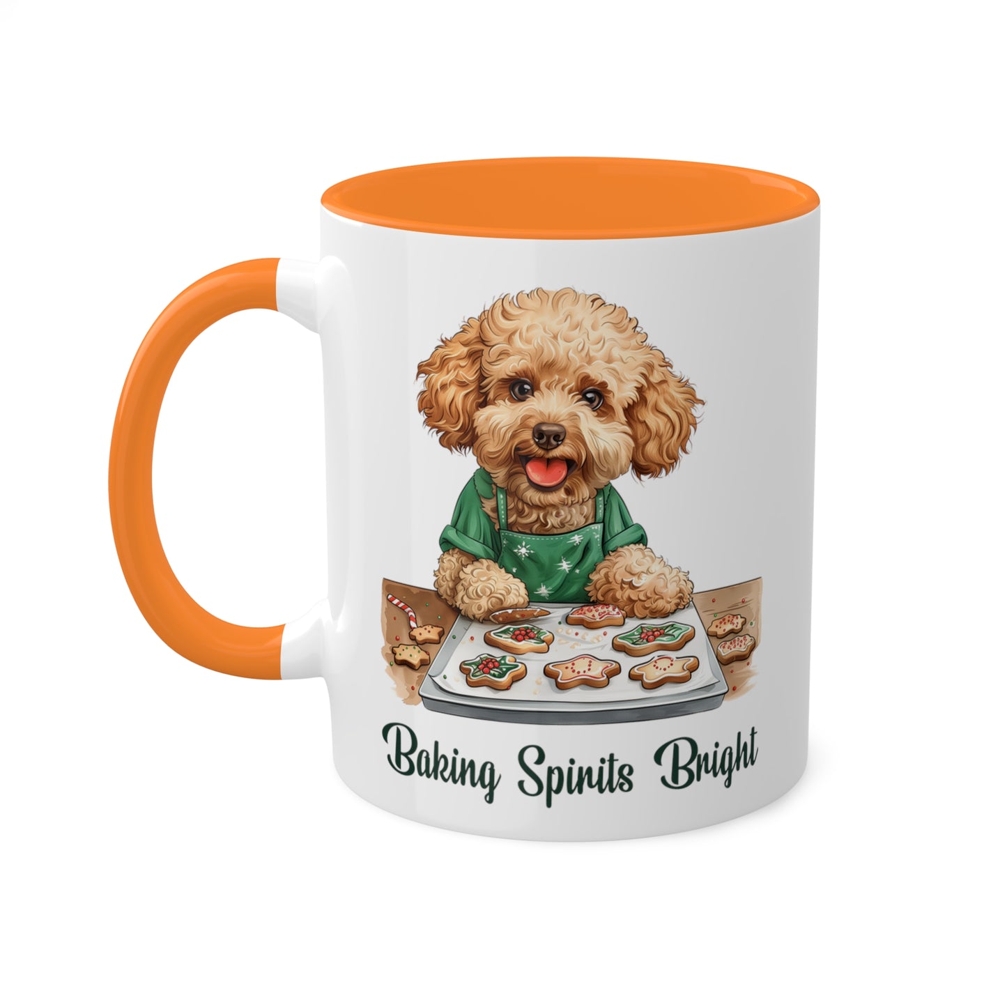 Poodle Christmas Baker Mug