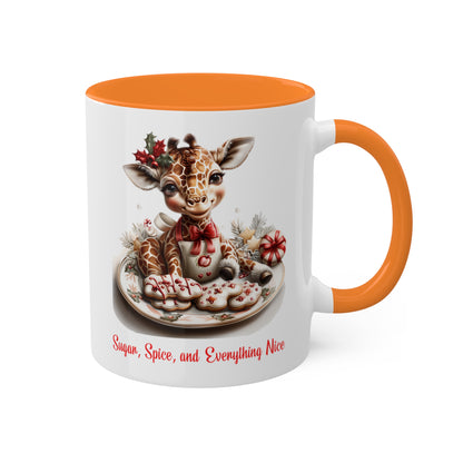 Giraffe Christmas Baker Mug