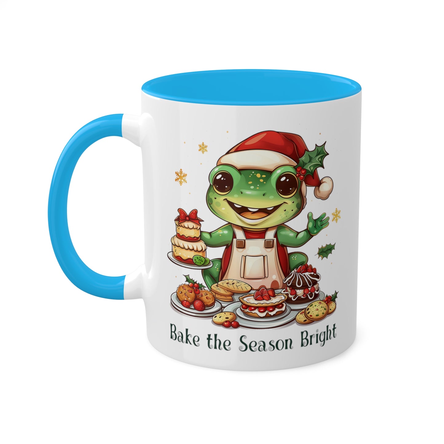 Frog Christmas Baker Mug