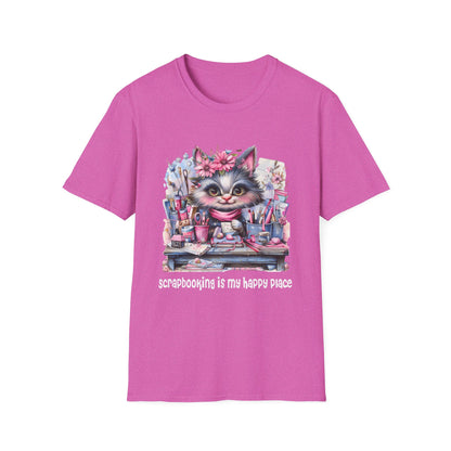 Cat Scrapbooker Softstyle T-Shirt