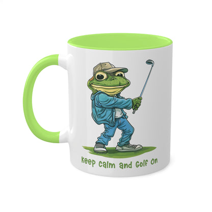 Frog Golfer Mug