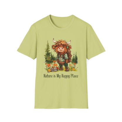 Highland Cow Hiker Softstyle T-Shirt