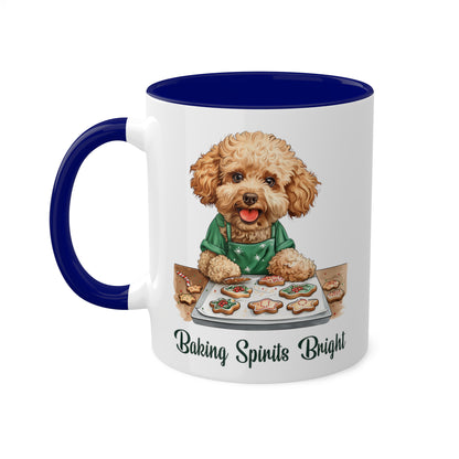 Poodle Christmas Baker Mug