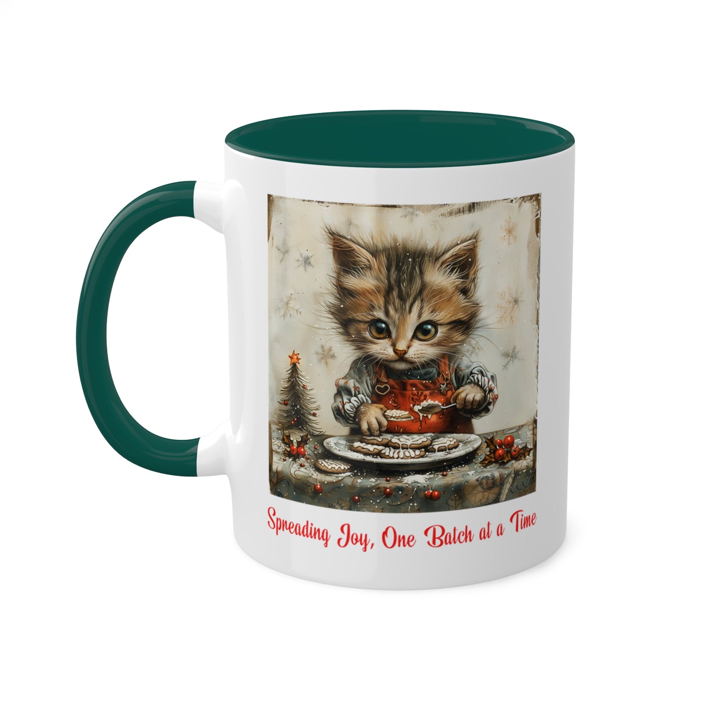 Cat Christmas Baker Mug