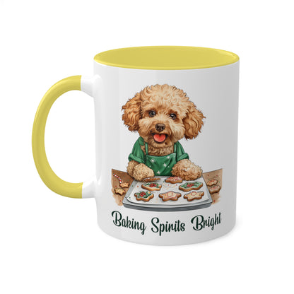 Poodle Christmas Baker Mug