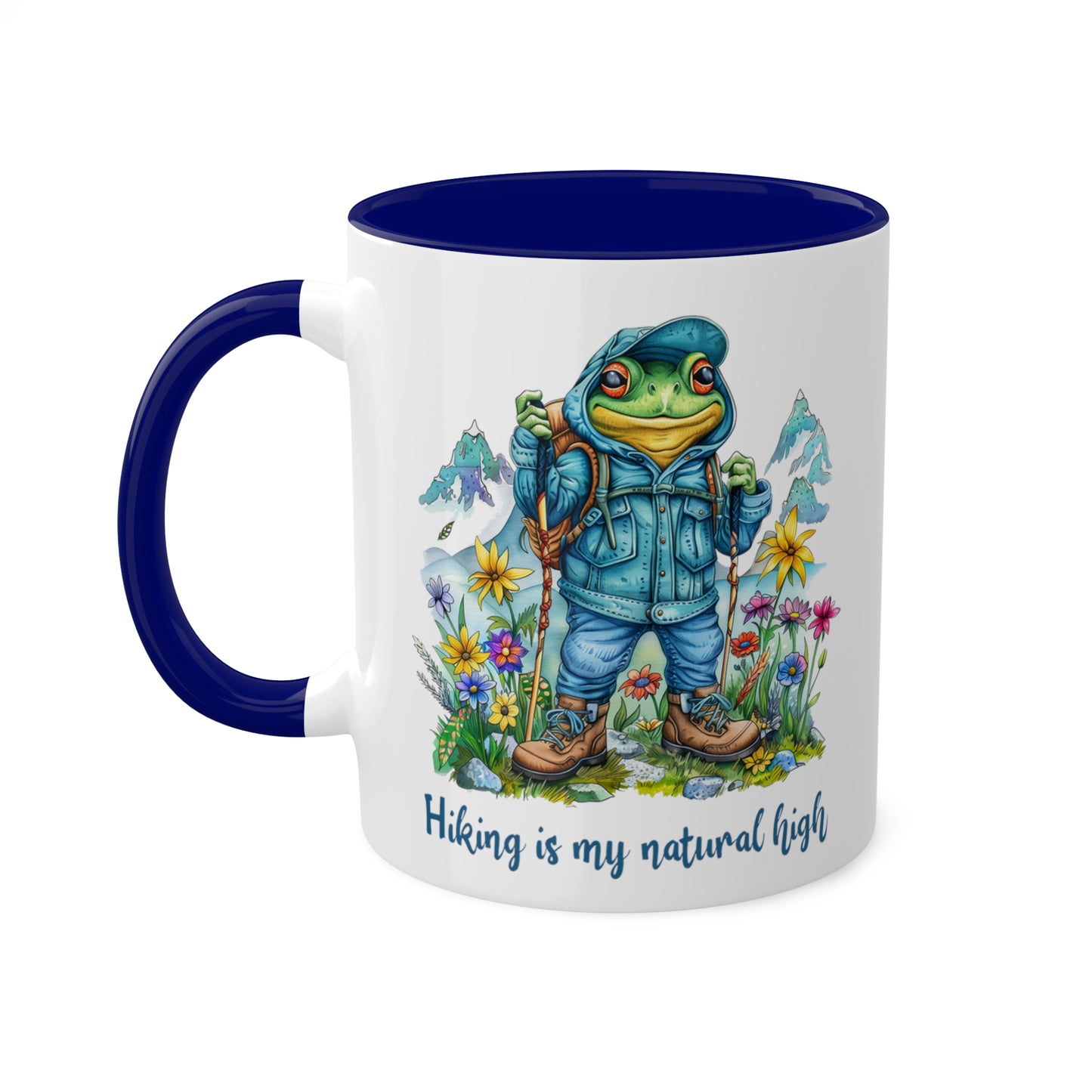 Frog Hiker Mug