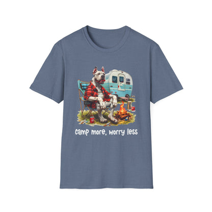 Great Dane Dog Camper Softstyle T-Shirt