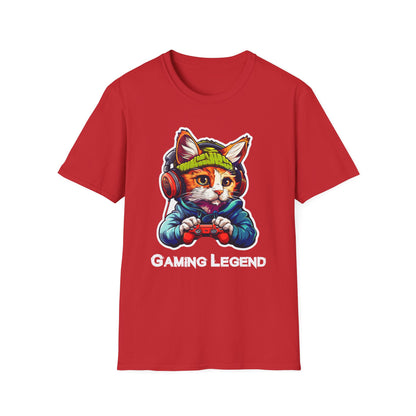 Cat Gamer Unisex Softstyle T-Shirt