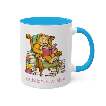 Bear Reading Books Mug