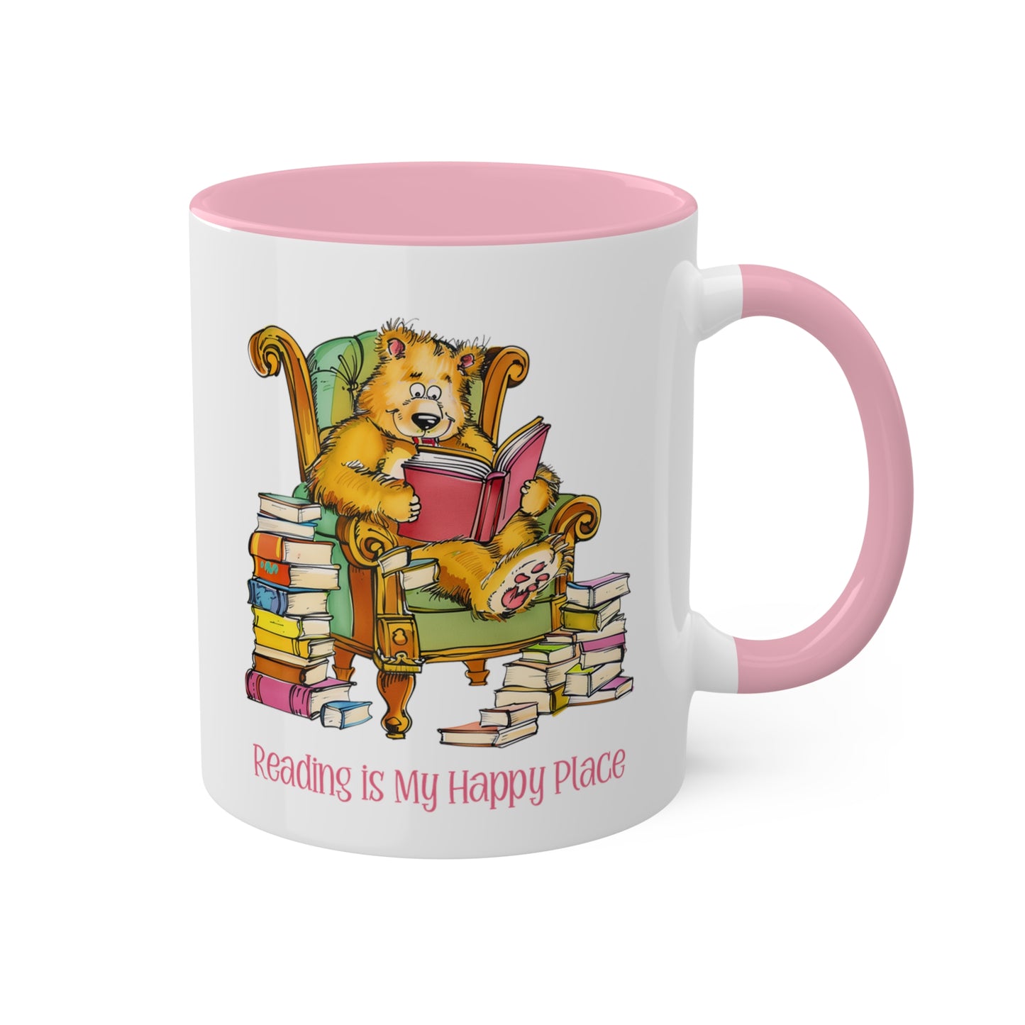 Bear Reading Books Mug