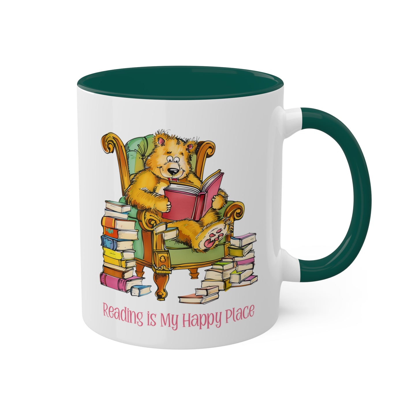 Bear Reading Books Mug