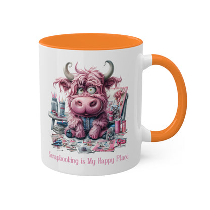 Highland Cow Scrapbooking Mug