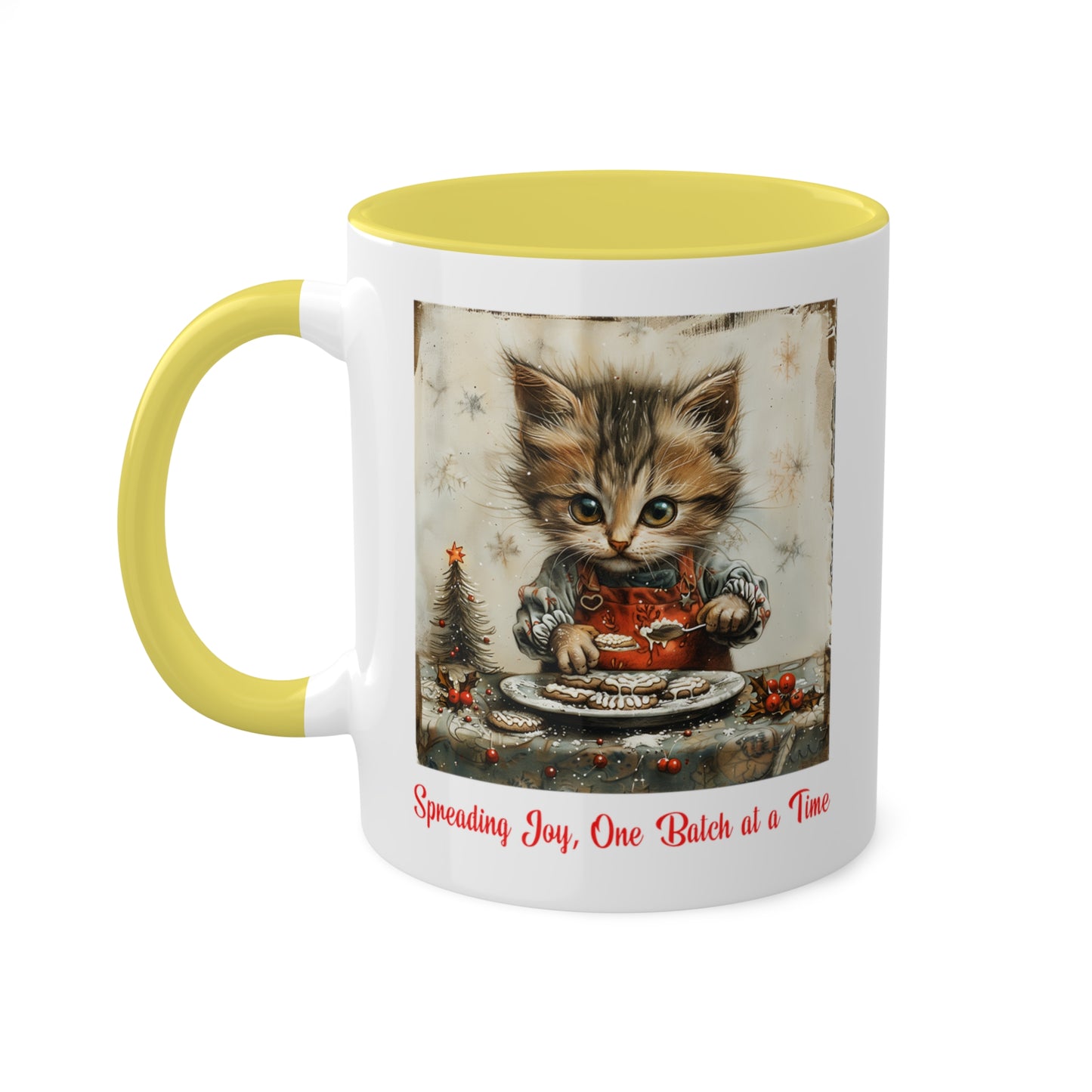 Cat Christmas Baker Mug