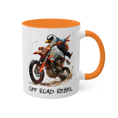 Penguin Dirt Biker Mug