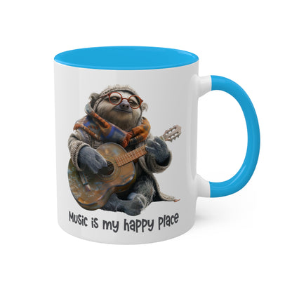 Sloth Musician Mug