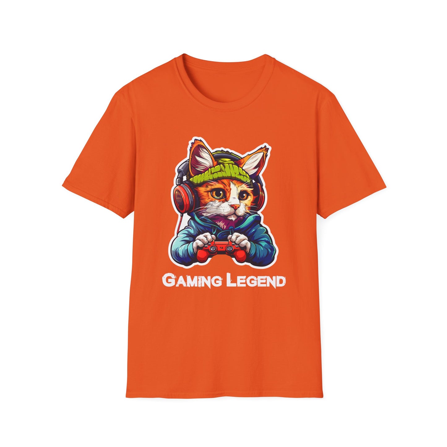 Cat Gamer Unisex Softstyle T-Shirt