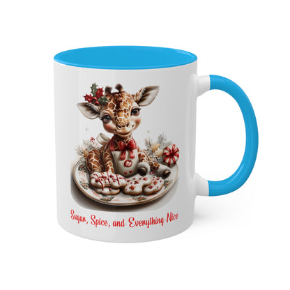 Giraffe Christmas Baker Mug