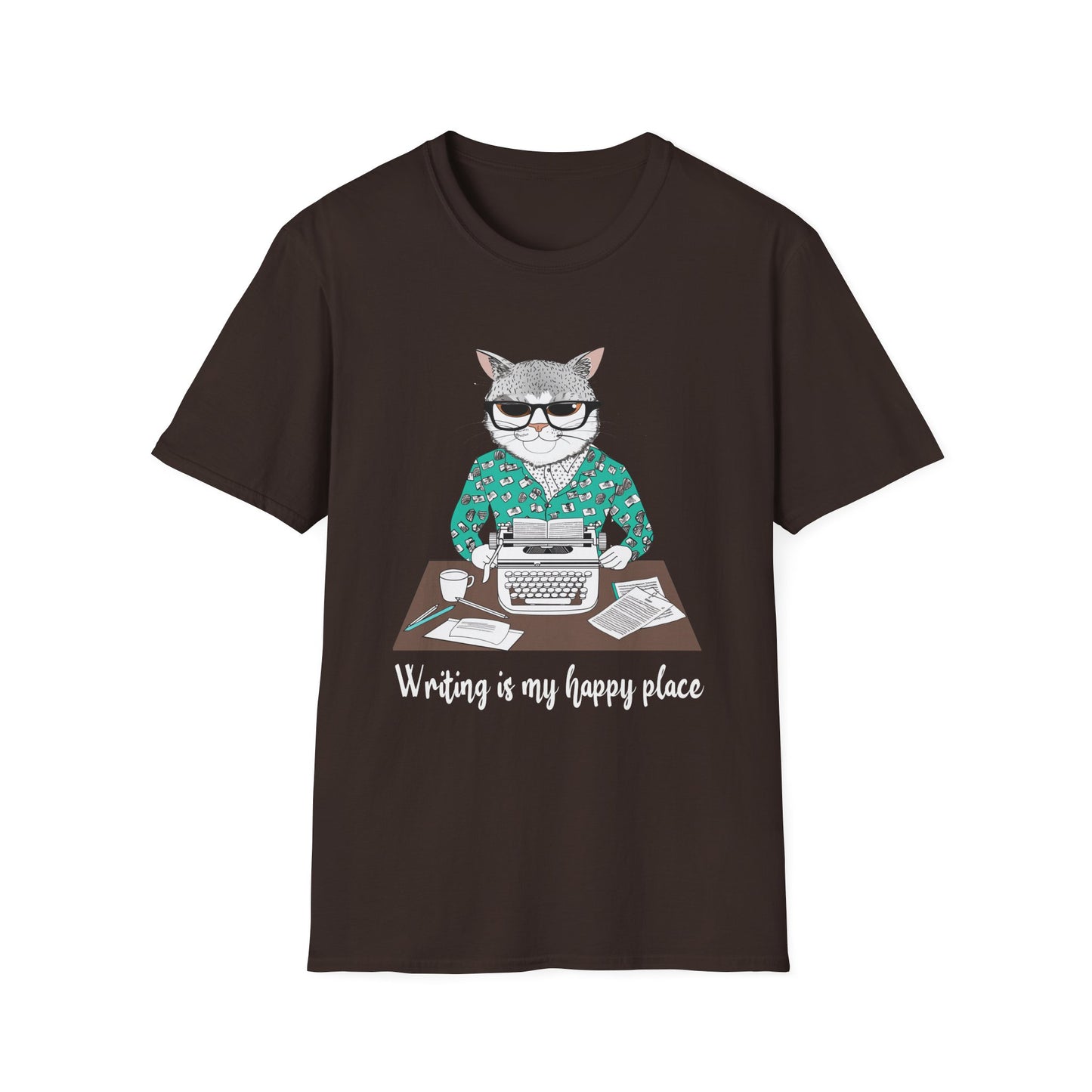 Cat Writer Softstyle T-Shirt